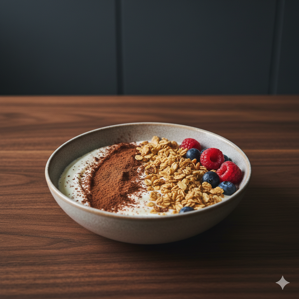 Yogur proteico crunch con cacao (snack)